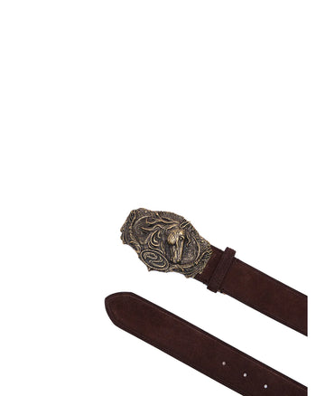 Personsoul Warhorse-Inspired Leather Belt Brown