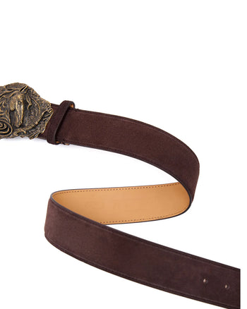 Personsoul Warhorse-Inspired Leather Belt Brown