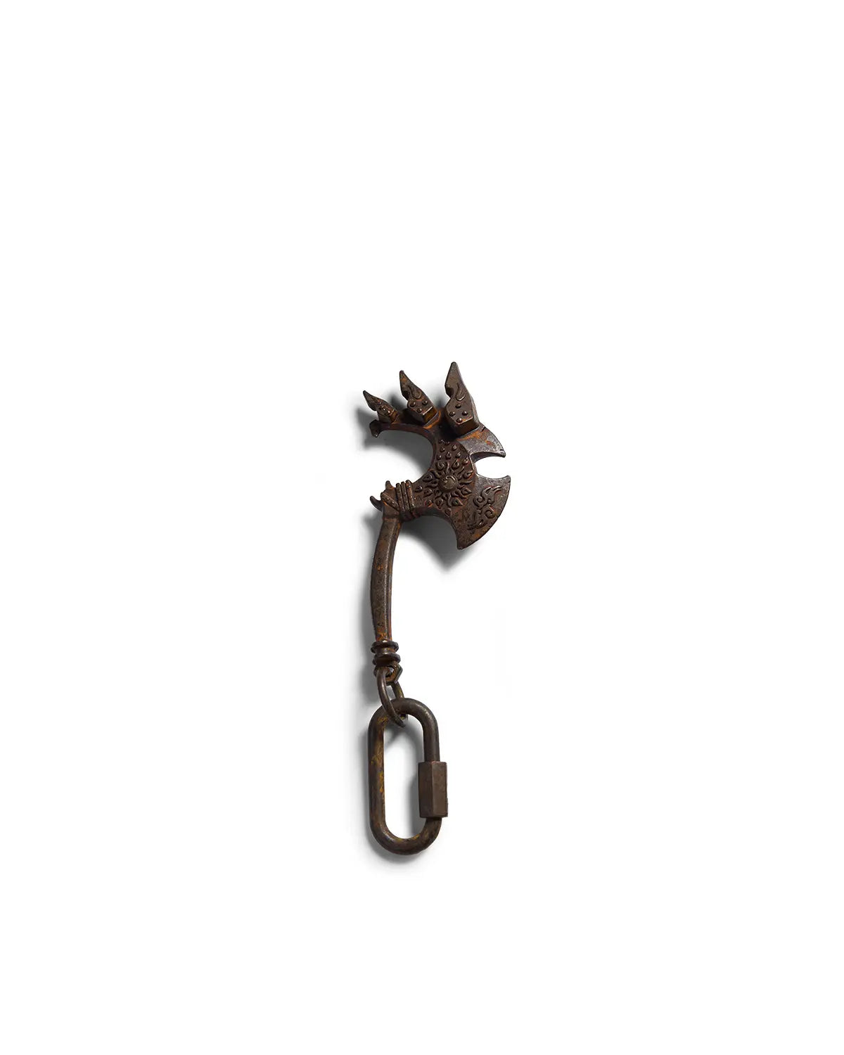 Personsoul Rust-Colored Alloy Pangu Axe-Shaped Pendant