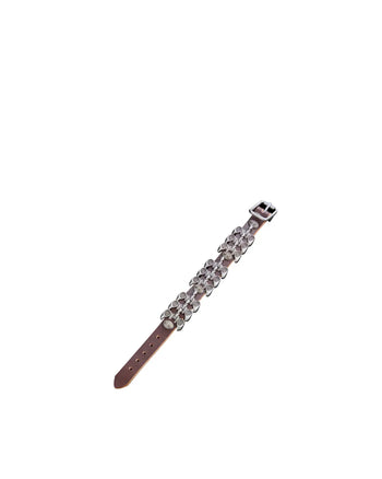 Personsoul Top-Grain Cowhide Hardware Xuan Bird Bracelet In Brown